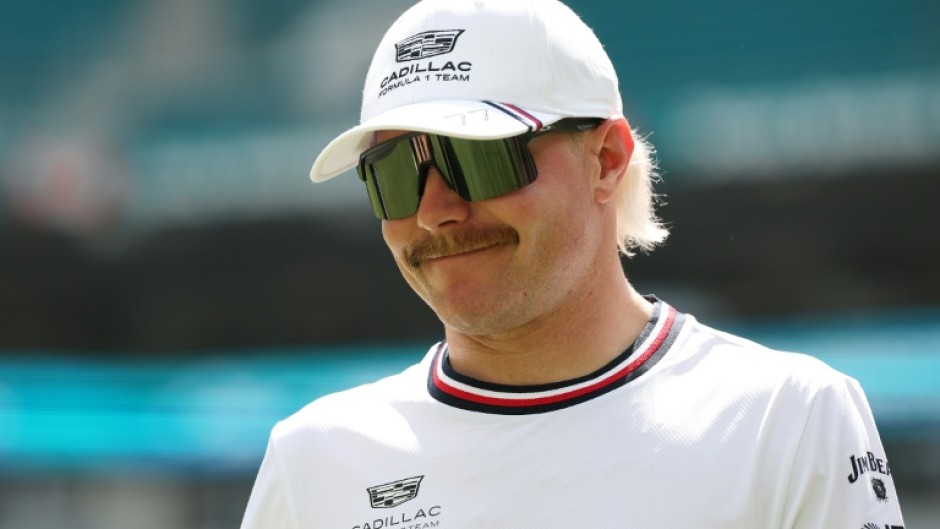 Cadillac F1 driver Valtteri Bottas of Finland walks in the paddock ahead of the Miami Grand Prix