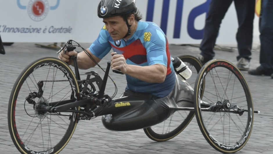 Racing driver Alex Zanardi, pictured in 2017, became an outstanding Paralympian after losing both legs in an accident