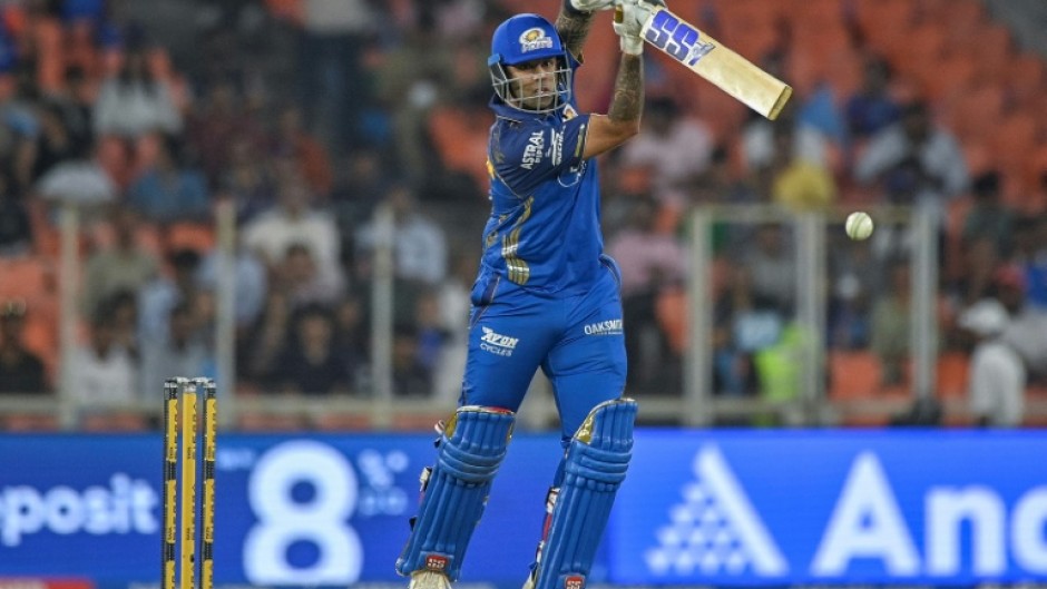 Mumbai Indians' Suryakumar Yadav plays a shot during the 2026 Indian Premier League
