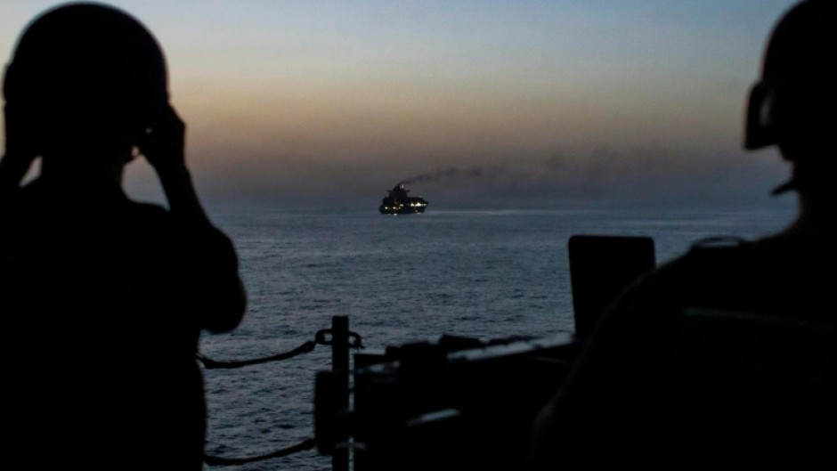 US forces patrolling the Arabian Sea