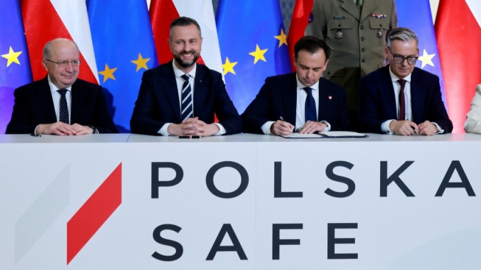 Poland, which sits on the eastern flank of both the EU and NATO, is the biggest beneficiary of the European loan programme for defence