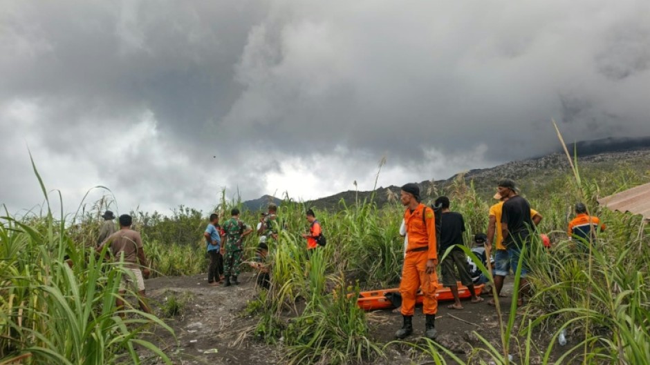 The search is on for the bodies of three hikers who died in a volcanic eruption in Indonesia
