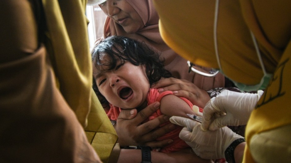 Infant vaccination in Indonesia dropped off sharply during the Covid-19 pandemic
