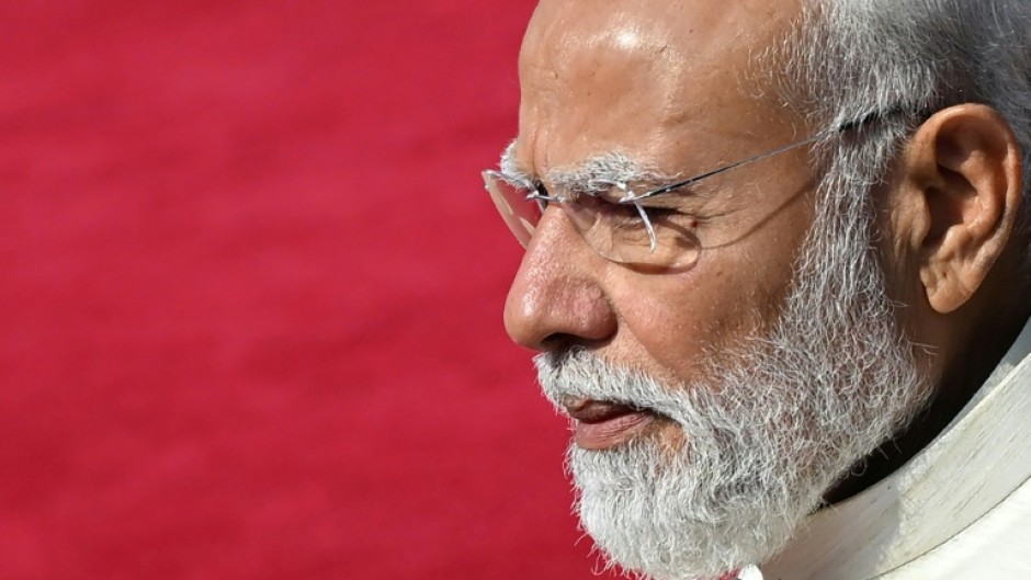 India's Prime Minister Narendra Modi at the presidential palace Rashtrapati Bhavan in New Delhi on May 6, 2026