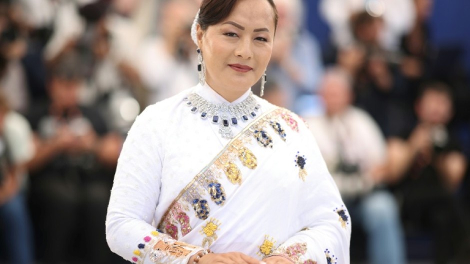 Full of grace: Nepalese Kinnar actress Pushpa Thing Lama at Cannnes