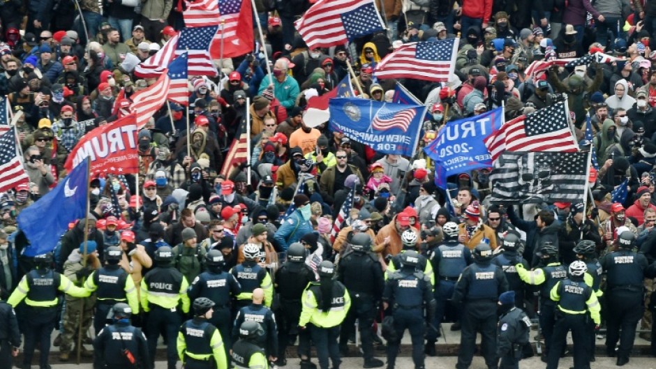 TTrump supporters clashed with police as they stormed the US Capitol on January 6, 2021