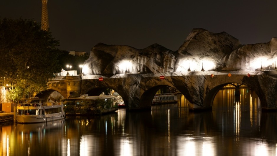 The work will be lit up at night
