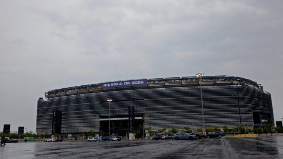 A dreary day at MetLife Stadium in East Rutherford, New Jersey, which will host the 2026 World Cup final
