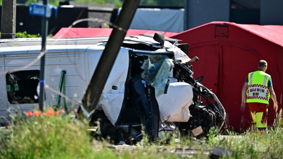 Seven children were aboard the bus, according to a police spokeswoman