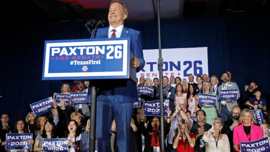 Texas Attorney General Ken Paxton defeated incumbent John Cornyn in a Senate primary runoff election and will face Democrat James Talarico in the November general election