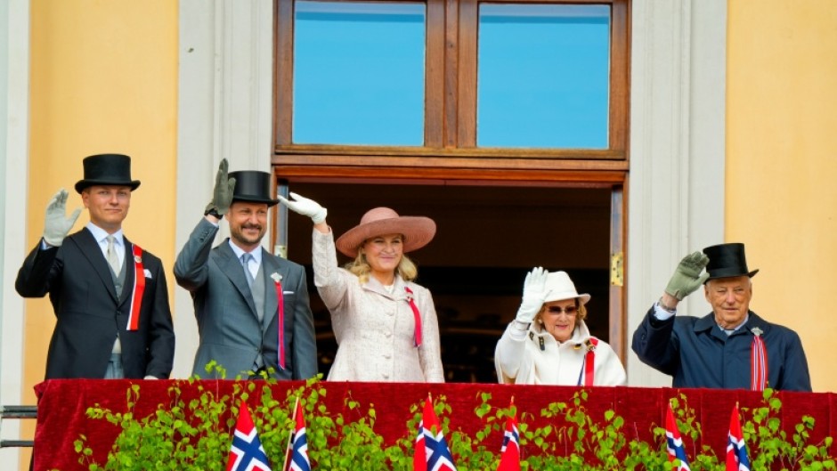 The Norwegian royal family at a national day event last week