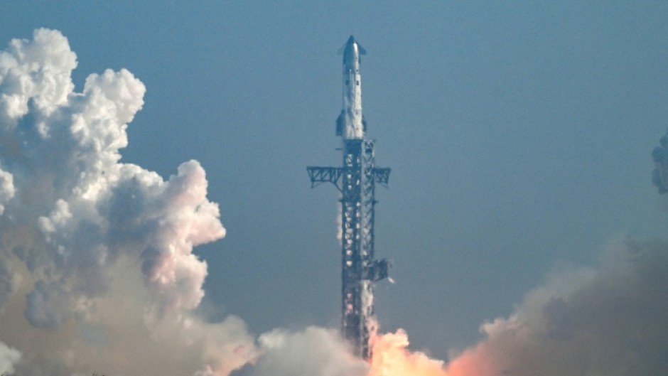 SpaceX says its growth strategy is 'highly dependent' on its massive Starship rocket, seen here in May 2026