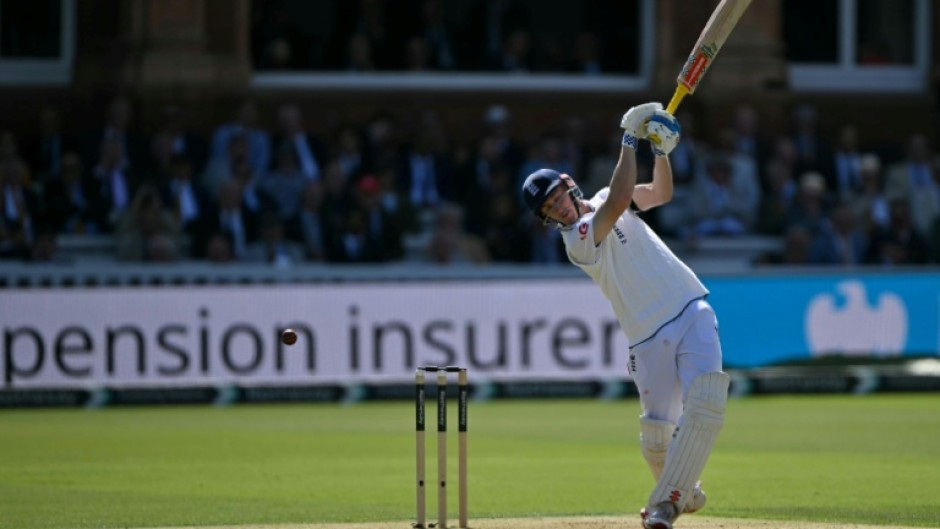 England's Harry Brook hits out on his way to 56 against New Zealand at Lord's
