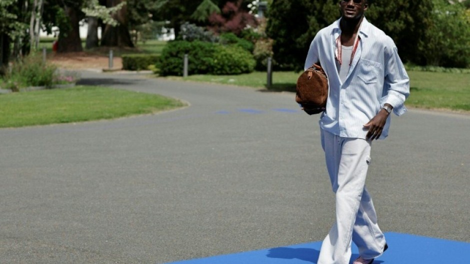 France international defender Ibrahima Konate at French football federation's (FFF) training ground in Clairefontaine-en-Yvelines, southwest of Paris