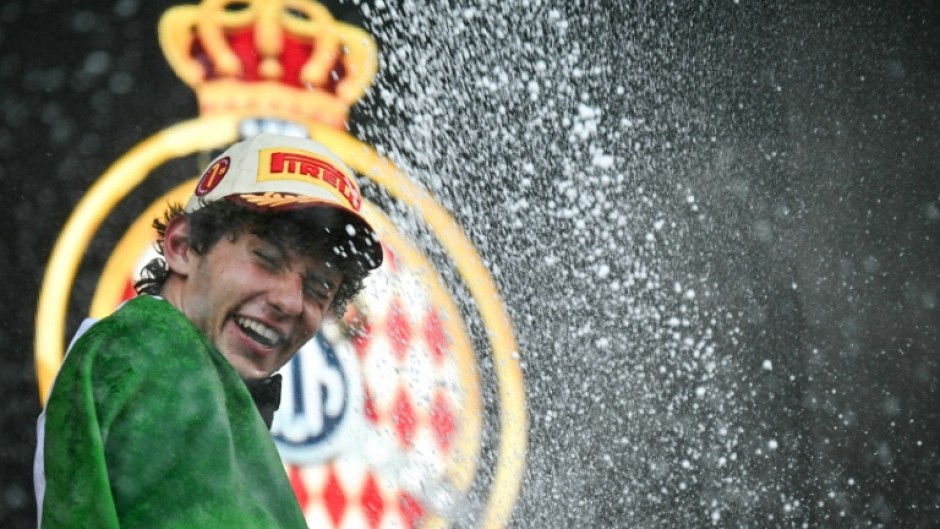 Kimi Antonelli after his fifth win of the season at Monaco