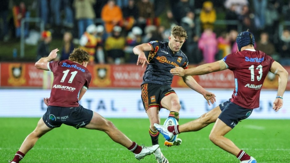 The Waikato Chiefs' Damian McKenzie is pumped up for their Super Ruby semi-final against the Canterbury Crusaders