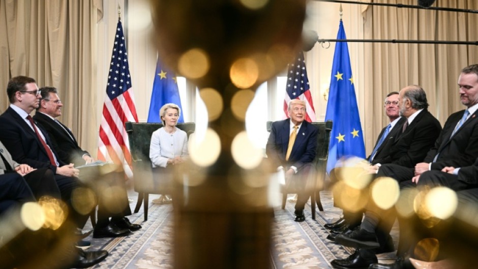 EU chief Ursula von der Leyen and US President Donald Trump struck the tariff deal in July last year