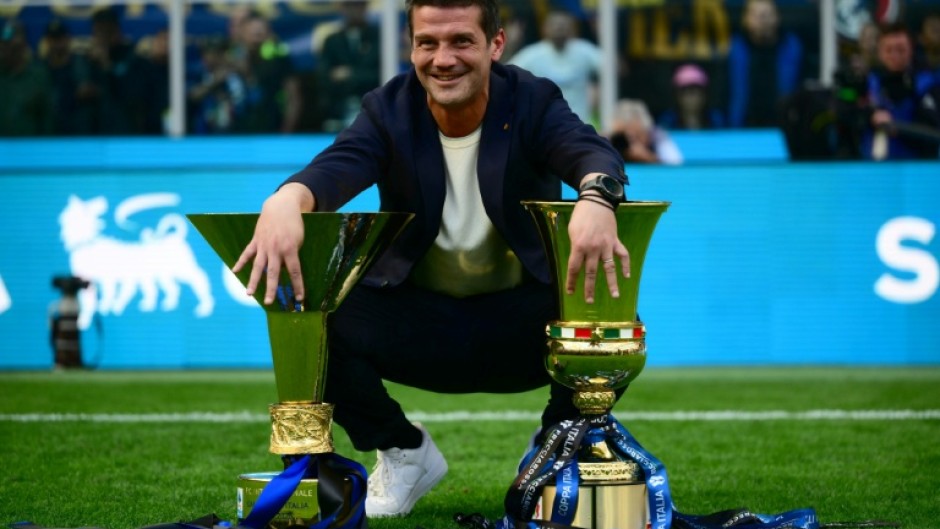 Cristian Chivu won Serie A and the Italian Cup in his first season as Inter Milan coach
