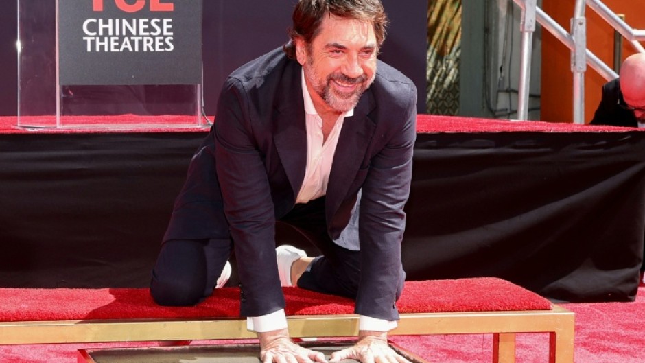 Spanish actor Javier Bardem earned his spot among the pantheon of actors who have left their mark at the Chinese Theatre in Hollywood