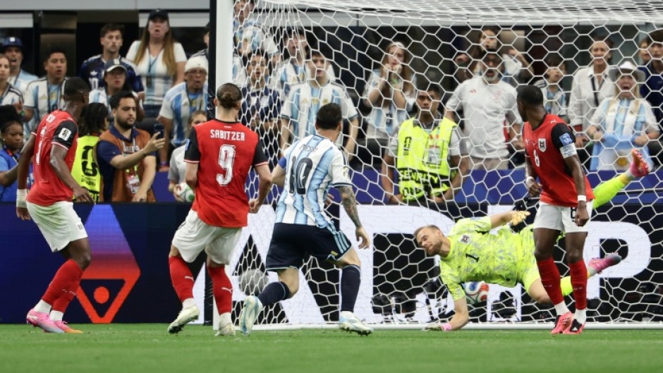 Lionel Messi scores the goal against Austria that makes him the World Cup's all-time highest scorer with 17 goals