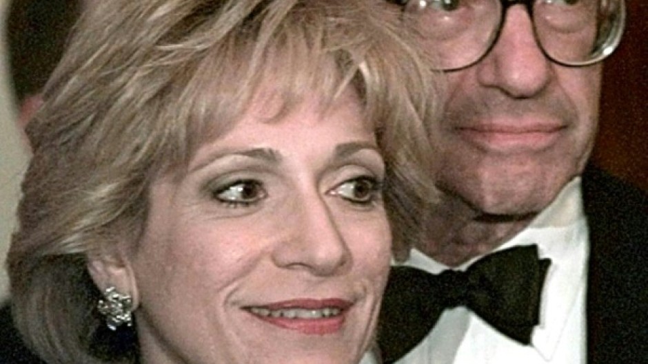 Alan Greenspan and Andrea Mitchell, seen here in 1999, were one of Washington's ultimate power couples