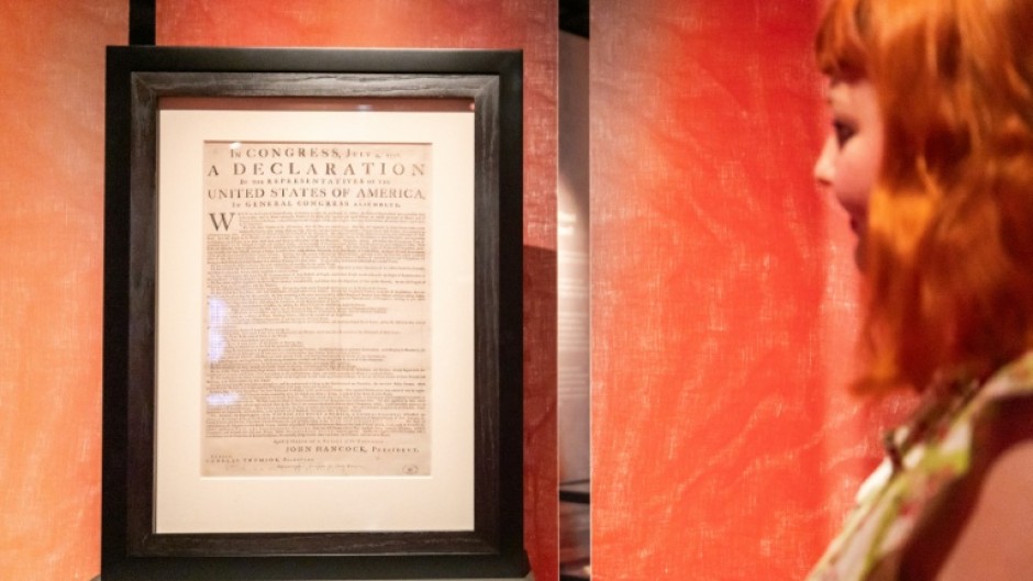 The exhibition comes as the US gears up for the 250th anniversary of the nation's July 4, 1776, Declaration of Independence