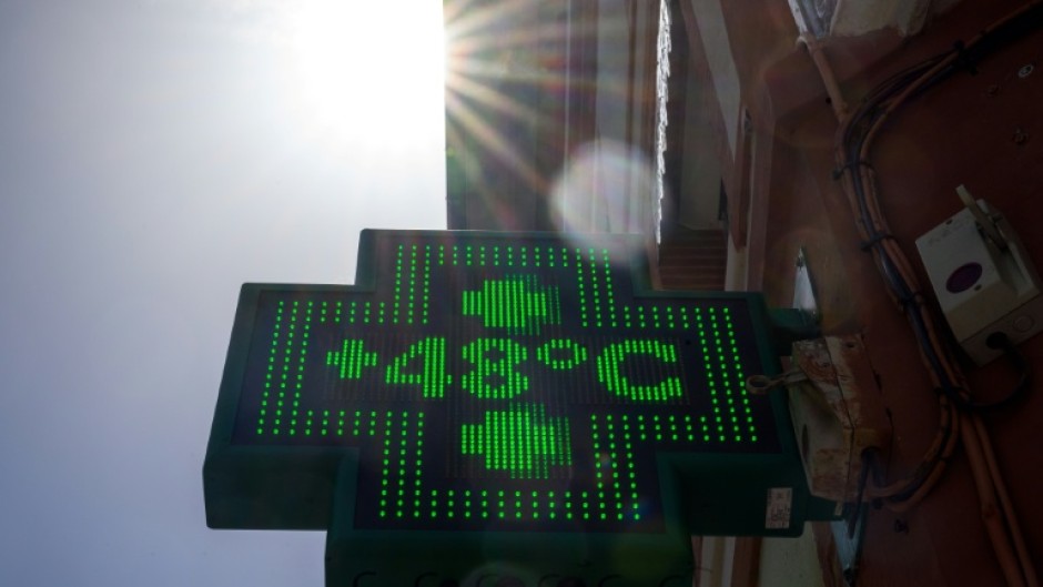 The temperature of 48C in France's southwestern city of Toulouse on Wednesday