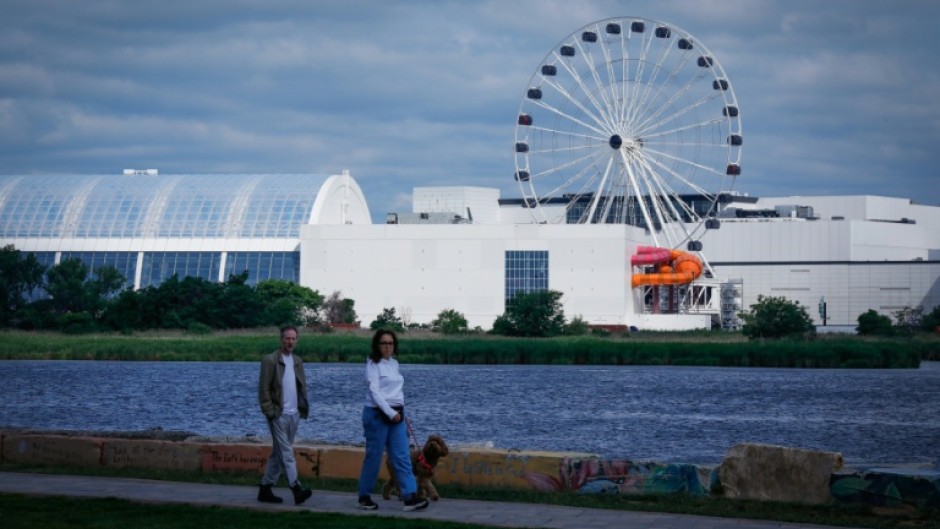 The American Dream megamall sits next to the MetLife stadium