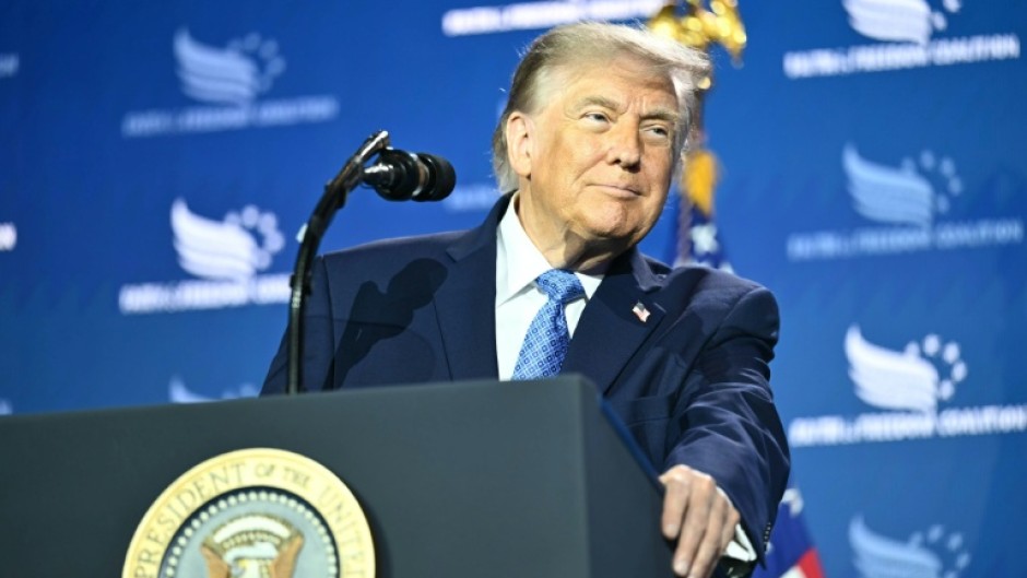US President Donald Trump accused the Democratic left of being "hardcore, godless communists" in a divisive, politicized speech at a right-wing Christian conference in Washington on Friday