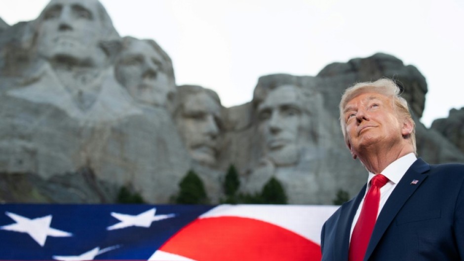 US President Donald Trump last visited Mount Rushmore National Memorial in 2020