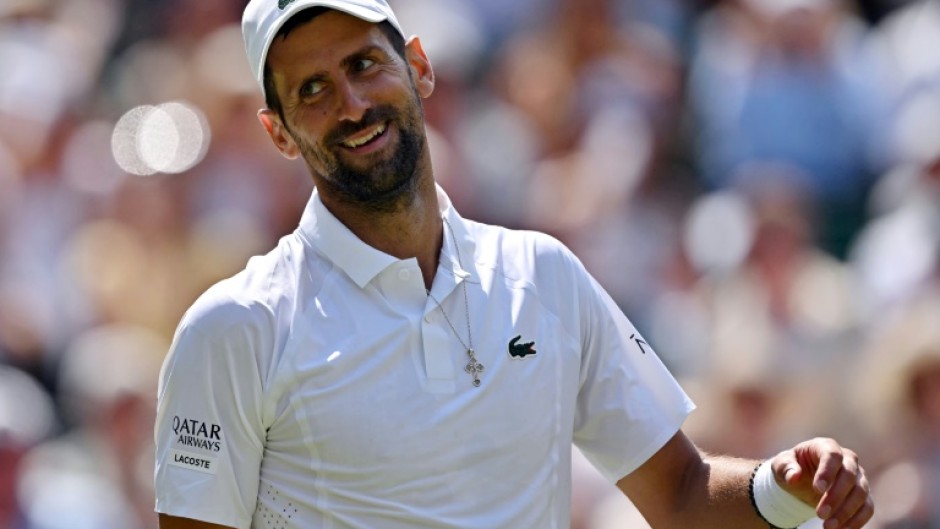 Novak Djokovic reached the Wimbledon last 16 for the 18th time