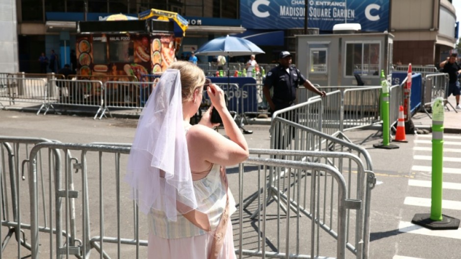 A New York artist picked up garbage from around Madison Square Garden after pop queen Taylor Swift and NFL star Travis Kelce tied the knot there, and is now selling the trash online for $25
