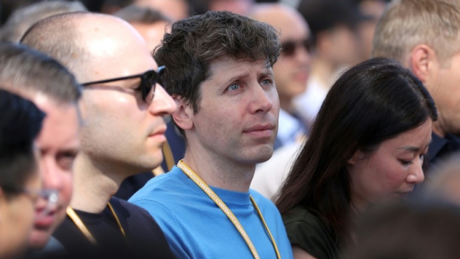 CEO of OpenAI Sam Altman looks on during the Apple Worldwide Developers Conference (WWDC) in 2024