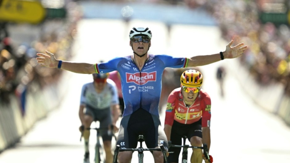 Former world champion Mathieu van der Poel previously won Tour de France stages in 2021 and 2025