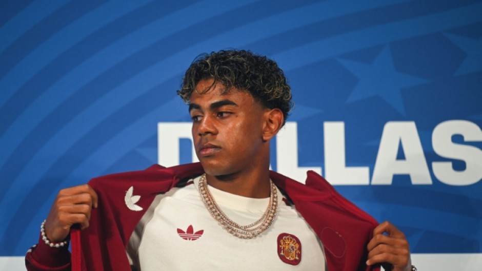 Lamine Yamal showed off his birthday present necklace as the Spain star turned 19 on the eve of the World Cup final against France
