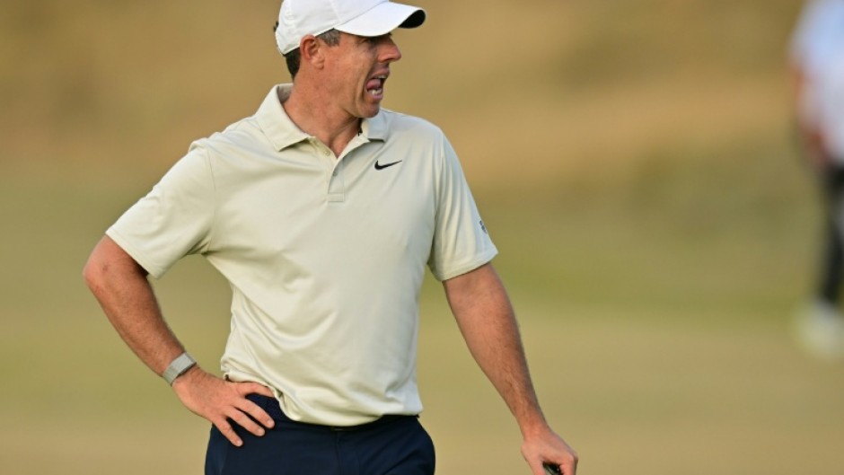 Rory McIlroy is seven shots back after the first round of the British Open