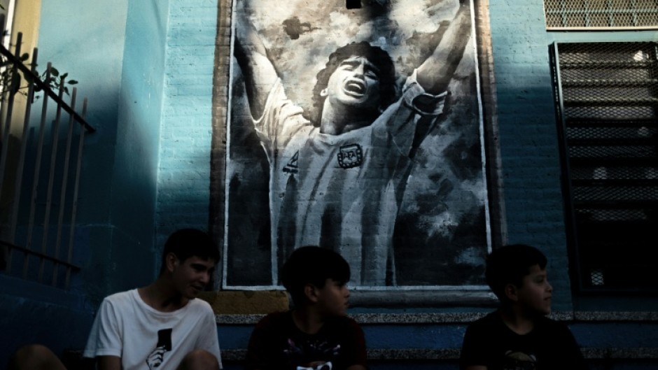 Murals depicting beloved football star Diego Maradona are a common sight across Argentina