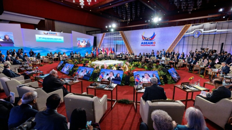 Foreign ministers attend the 33rd ASEAN Regional Forum (ARF), part of the ASEAN Foreign Ministers' Meeting, in Pasay, Metro Manila on July 23, 2026