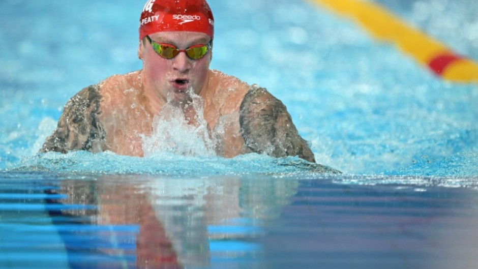 Englands's Adam Ramsay-Peaty in action at the Commonwealth Games