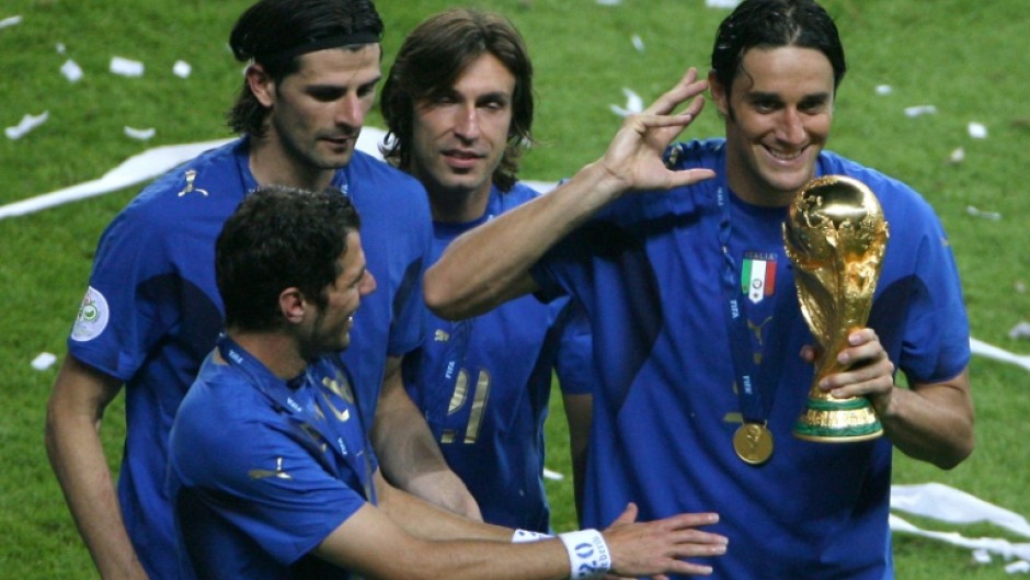Italy's 2006 World Cup winner Andrea Pirlo (2R) had been the favourite to land the national coaching post