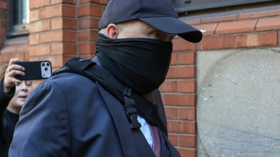 Robert Bush, a funeral director guilty of defrauding grieving UK families, arrives ahead of his sentencing at Hull Crown Court