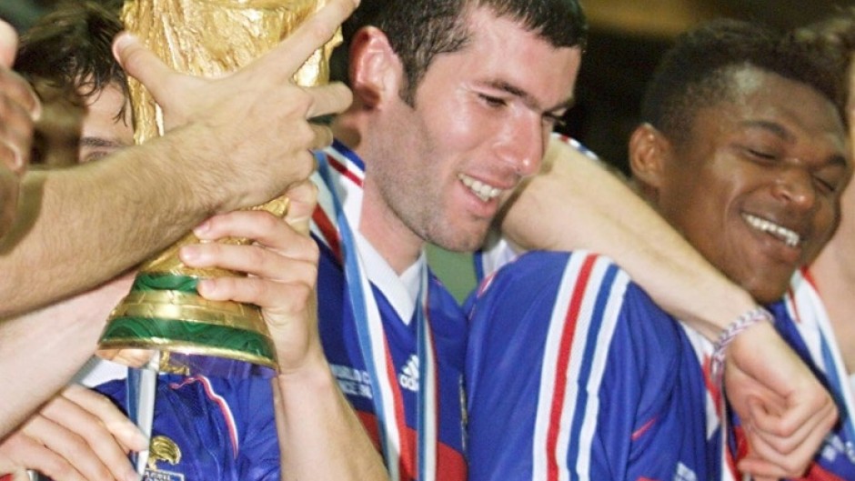 Zinedine Zidane (C) won the World Cup as a player and will now seek to deliver more success as coach