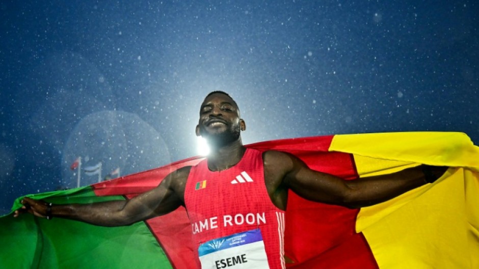 Cameroon's Emmanuel Eseme won the men's 100m final at the Commonwealth Games