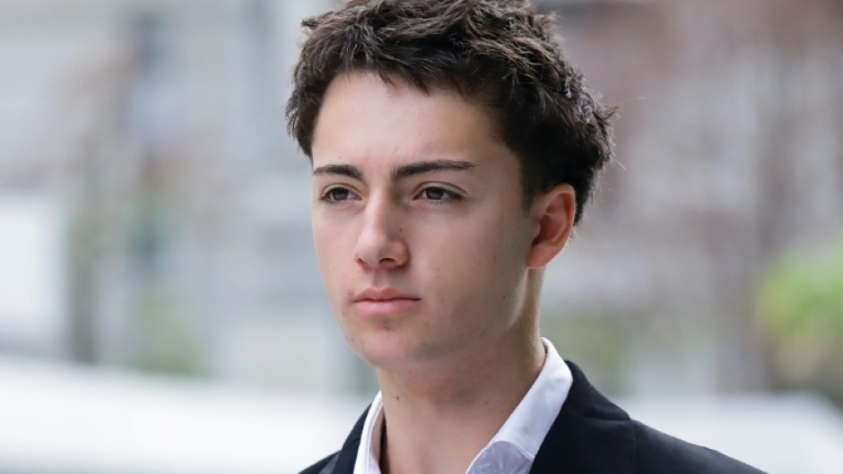 French teenager Didier Gaspard Owen Maximilien arrives at the State Courts in Singapore on July 30, 2026