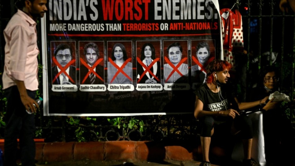 Journalists and TV channels have been targeted by India's youth protesters, who say new outlets are aligned with Prime Minister Narendra Modi's administration