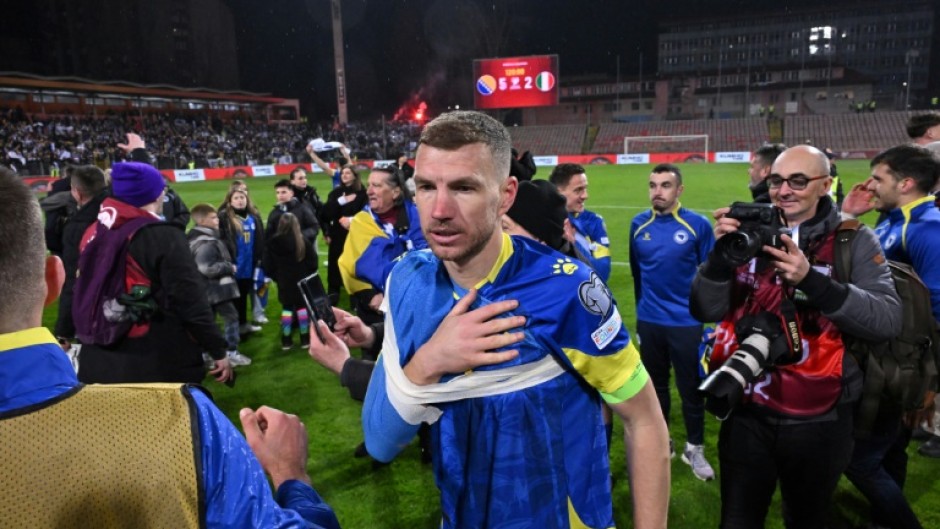 Edin Dzeko has scored a record 73 goals for Bosnia and Herzegovina