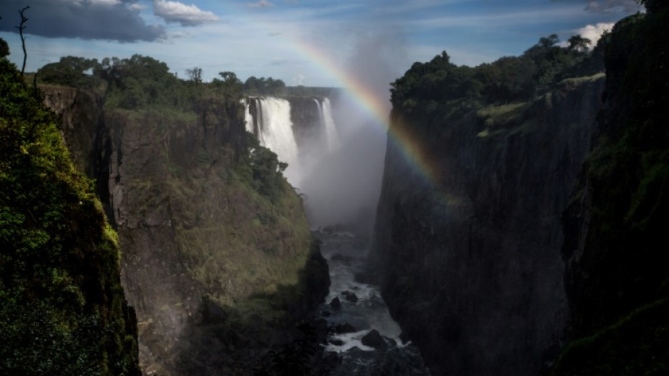 Victoria Falls on the Zambia-Zimbabwe border is one of the world's most spectacular waterfalls
