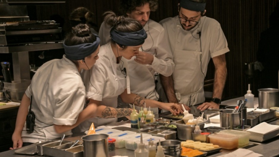 Ivan Ralston works alongside his team at Tuju, one of only two restaurants with three Michelin stars in Latin America