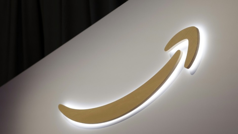 The Amazon logo is displayed at one of its booths at the annual Consumer Electronics Show (CES) in Las Vegas, Nevada, on January 6, 2026