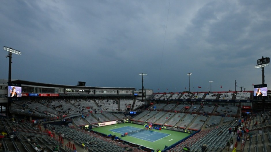 Play was washed out by rain on the ninth day of the ATP Montreal Masters, pushing all four quarter-final matches to the same day